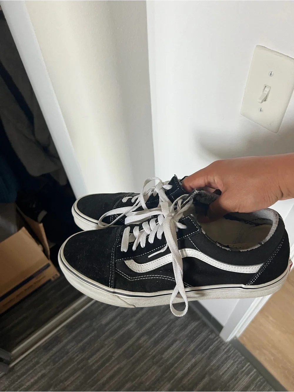 Vans Black and White Old Skool Sneakers